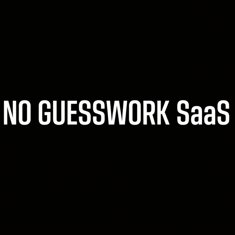 No Guesswork  SaaS Startup Playbook